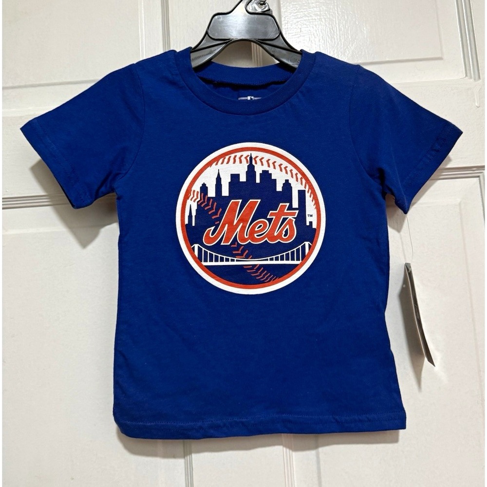 MLB Genuine Merchandise New York Mets Blue T-Shirt Size 2T Baseball